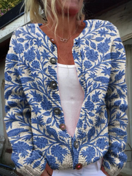 Daniela - Floral knit cardigan
