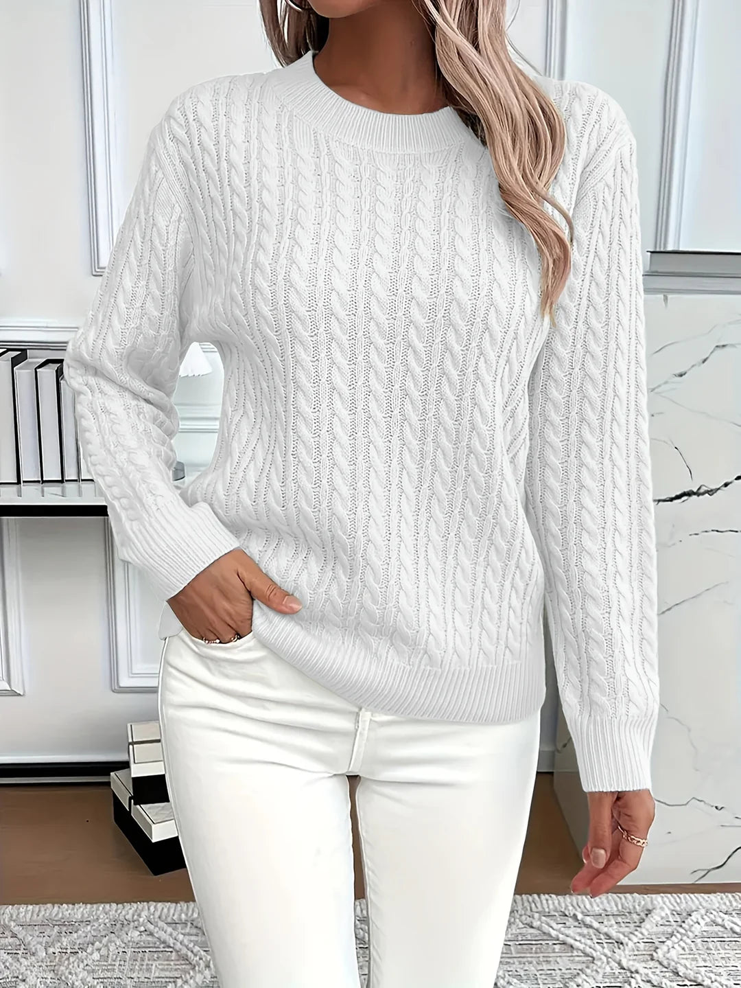 Esther - Casual Loose-Fit Round Neck Sweater