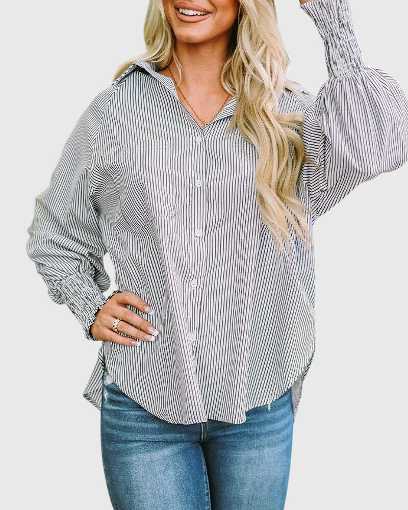 Harriet - Oversized Striped Shirt