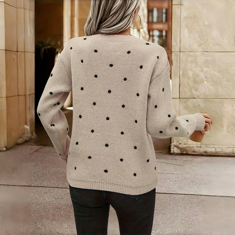 Margot - Elegant Polka Dot jumper