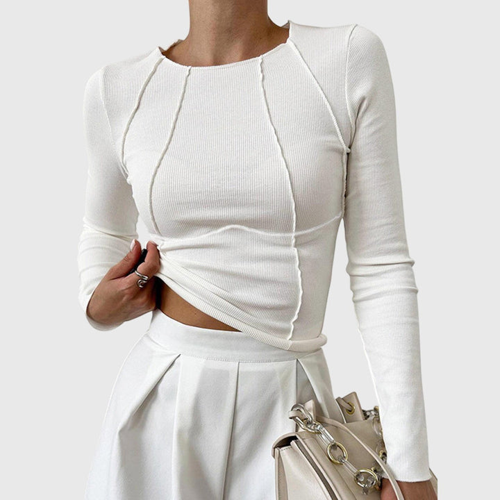 Harriet - Ribbed Long-Sleeve Top