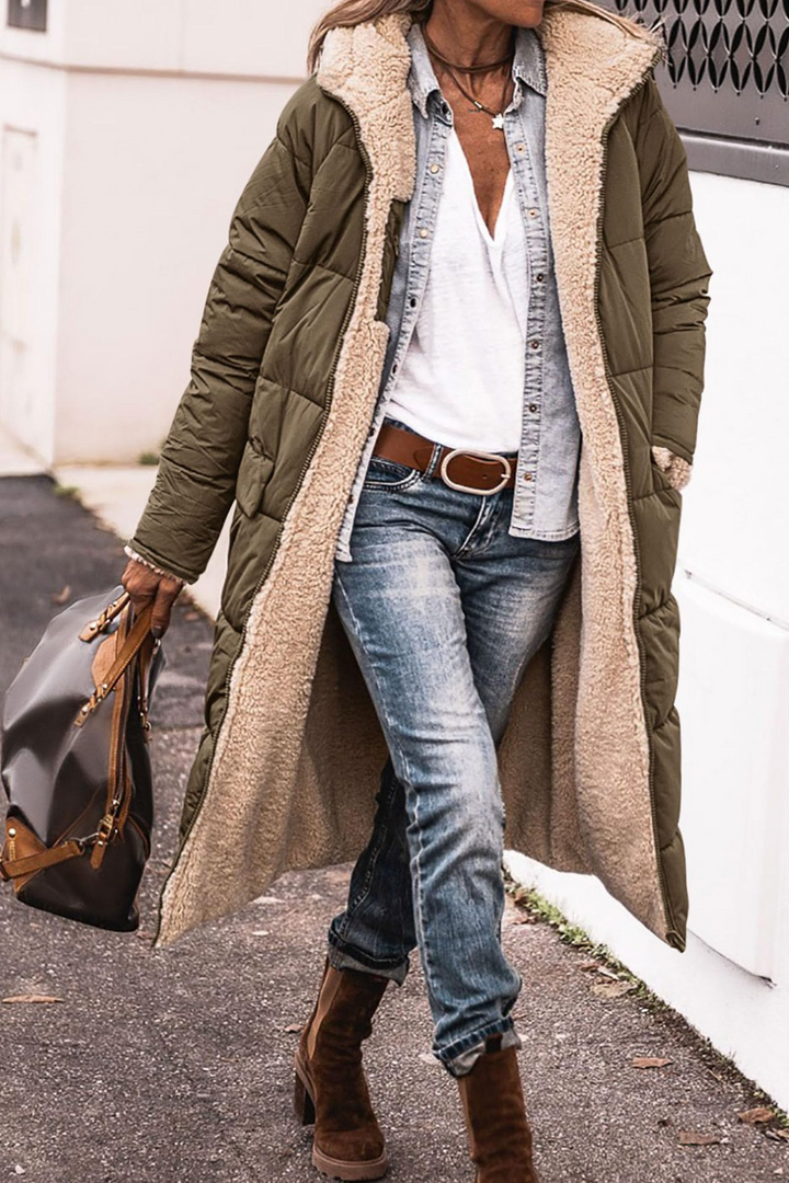 Marigold – Luxe Reversible Sherpa Coat