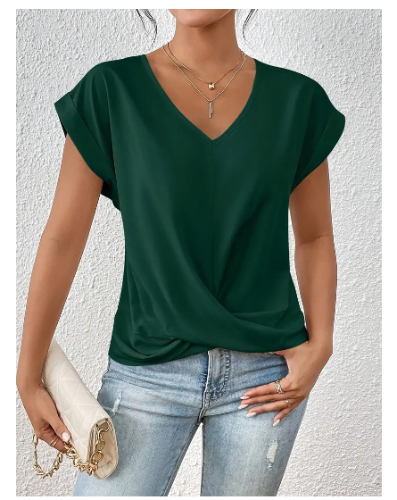 Harperlyn - Cozy V-Neck Casual Tee