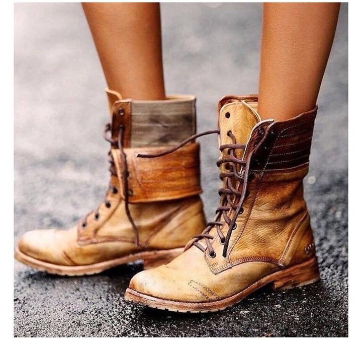 Nadia - Women’s Vintage Lace-Up Boots