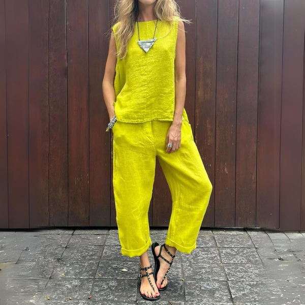 Leah - Handcrafted Cotton Summer Set