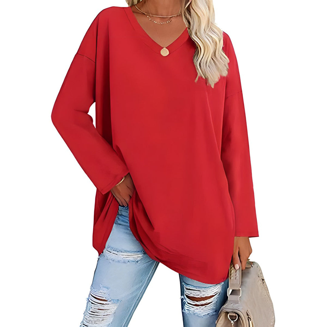 Yvette - Relaxed V-Neck Sweater