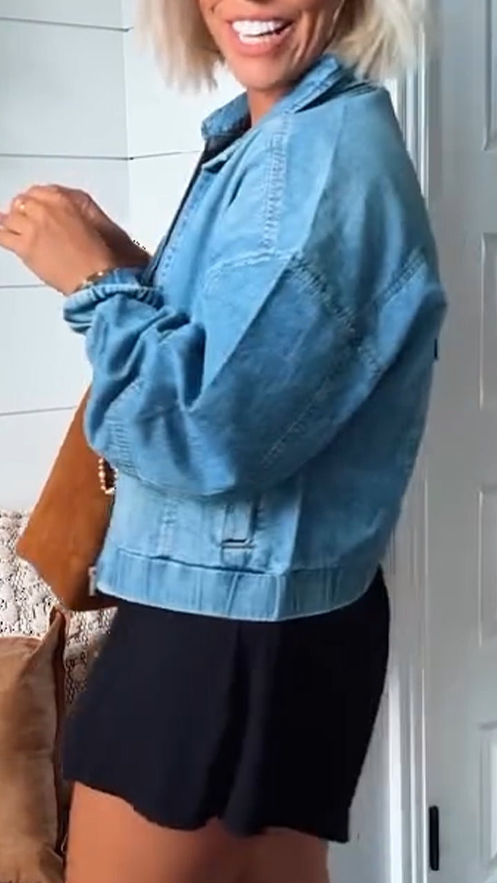 Lorelei - Timeless Denim Zip Jacket