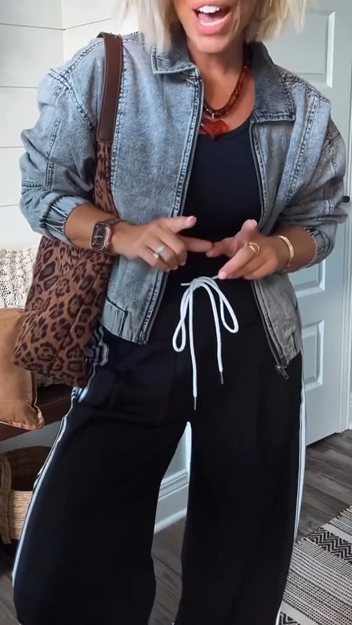 Lorelei - Timeless Denim Zip Jacket