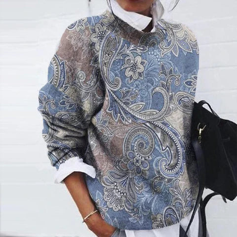 Guinevere - Printed Pullover Sweater