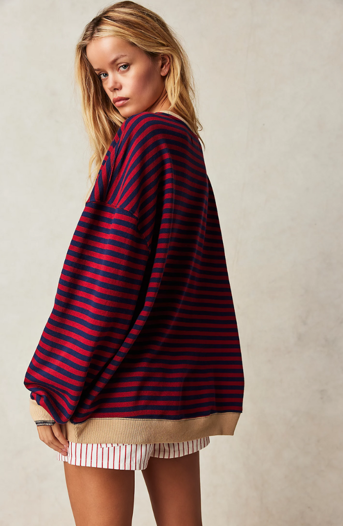Odette - Striped Oversized Jumper