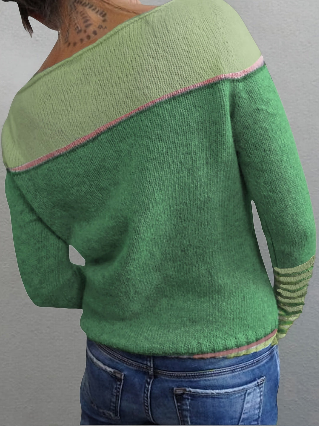 Selina - Long-Sleeved Striped Sweater