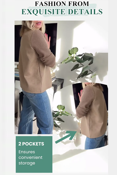 Rowena - Stylish Casual Button Blazer