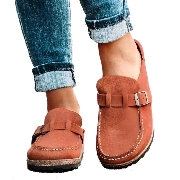 Bella - Suede Moccasin Sandal
