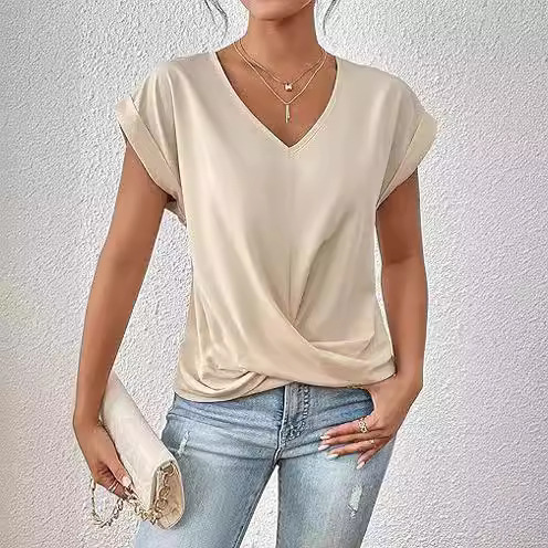 Harperlyn - Cozy V-Neck Casual Tee