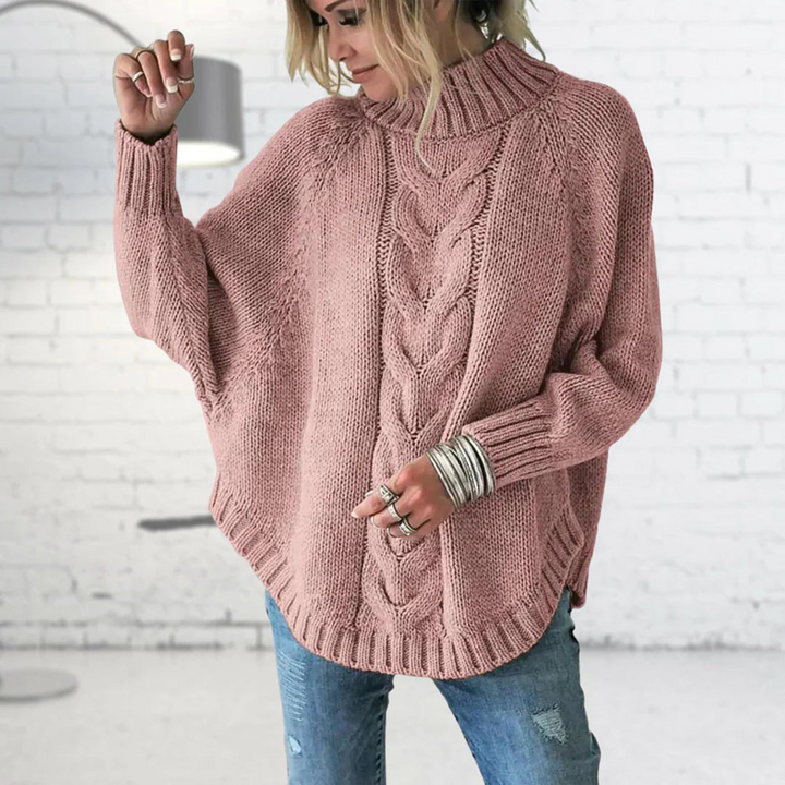 Betsy - Knitted Jumper with Cable Pattern