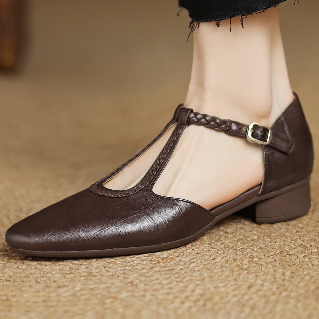 Eden - Leather Mary Janes