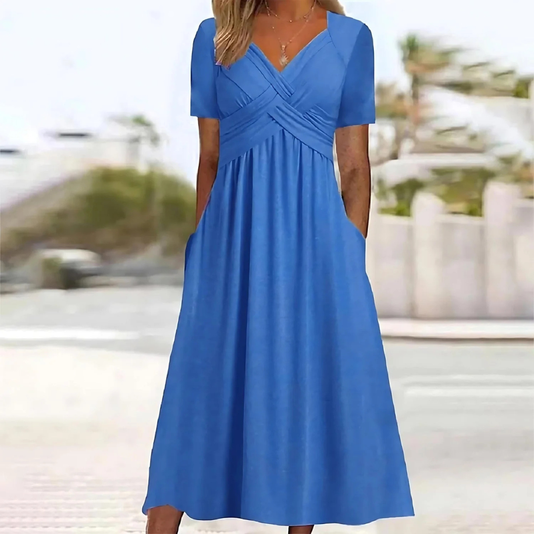 Emily - Elegant Dress with Tummy Coverage