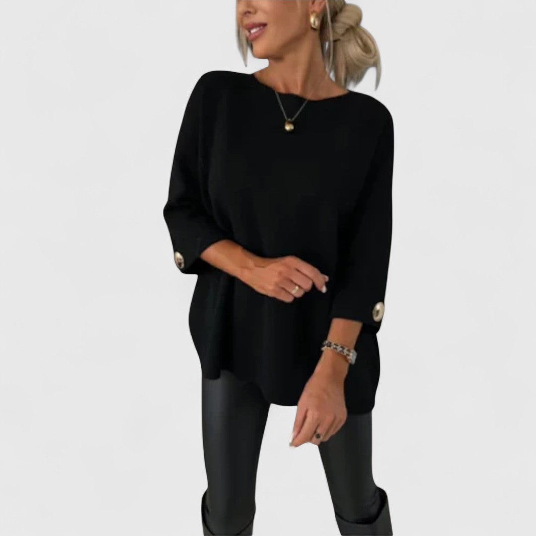 Leah - Elegant Knit Blouse