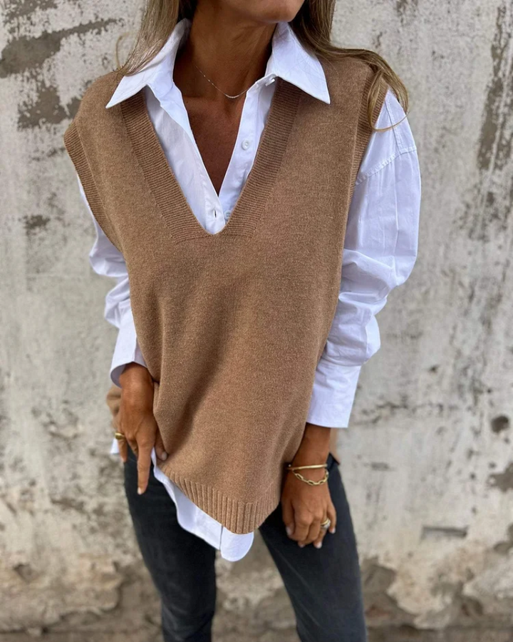 Renata - Knit Sweater Vest