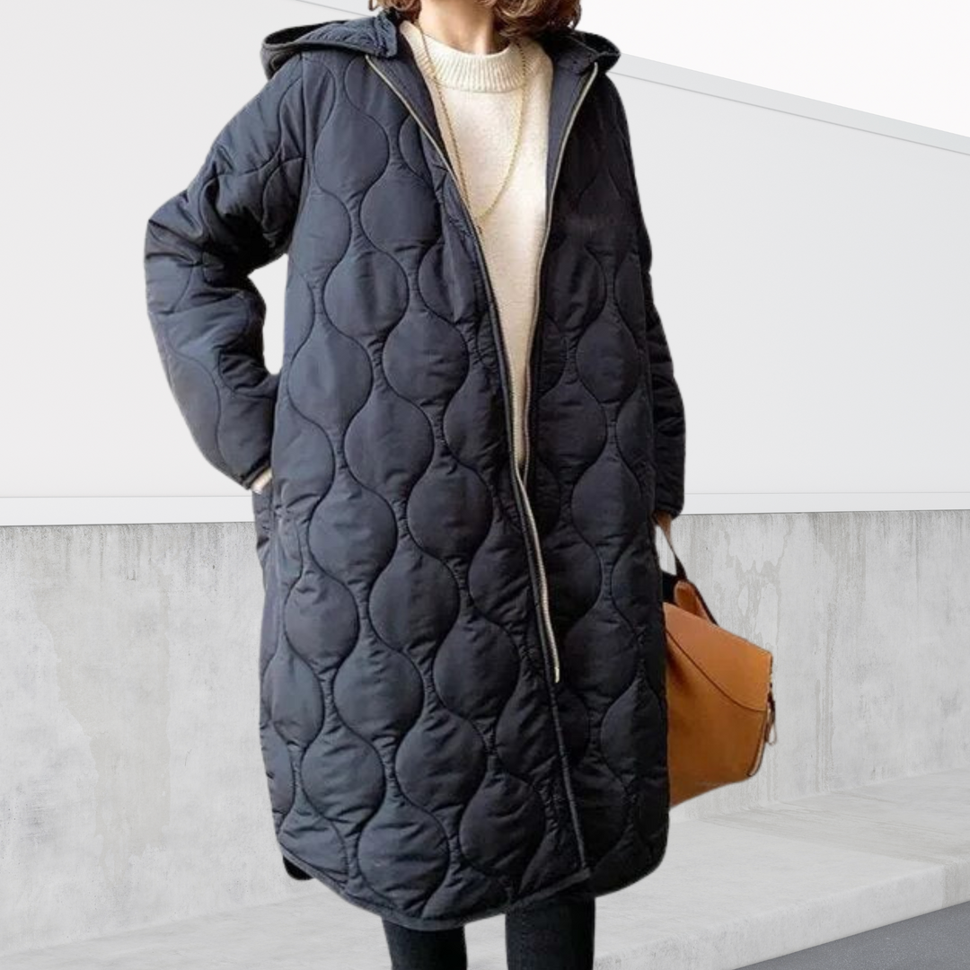Ava - Oversized hooded Parka with details