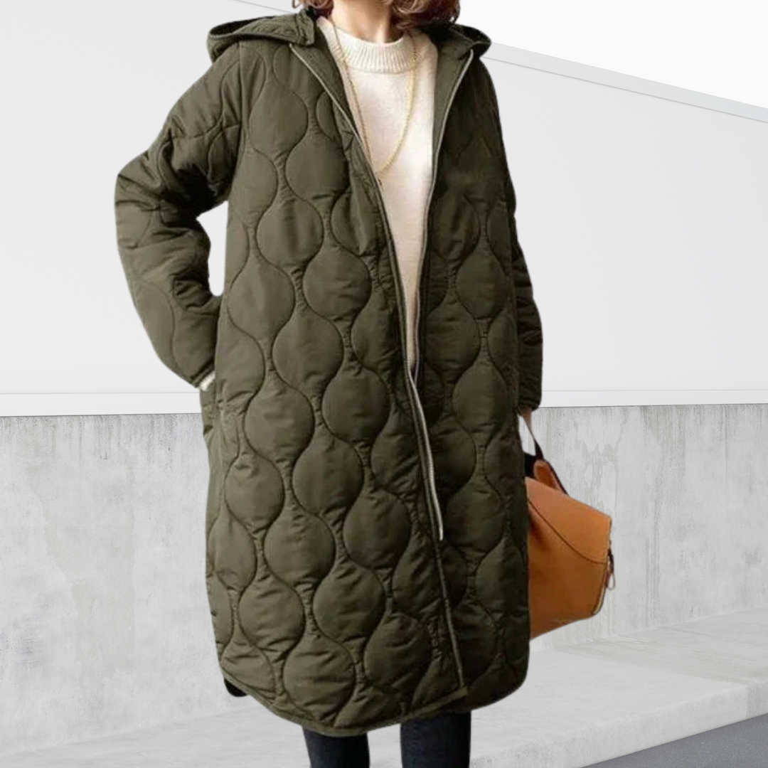 Ava - Oversized hooded Parka with details