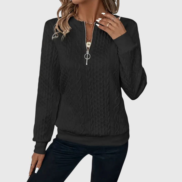 Hallie - Elegant Jumper with Zip