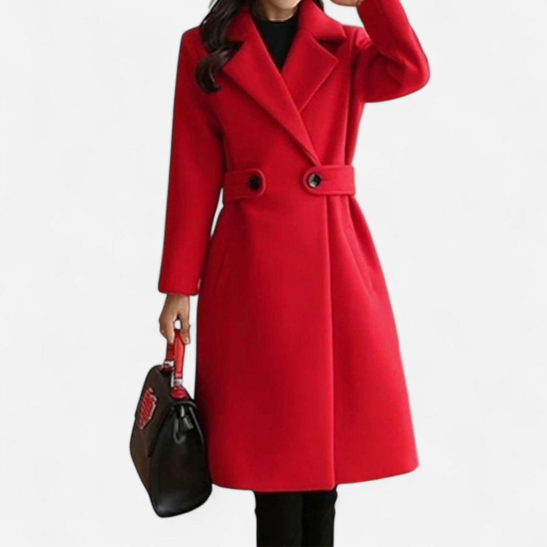 Lila - Classic Wool-Blend Coat Winter Elegance and Comfort
