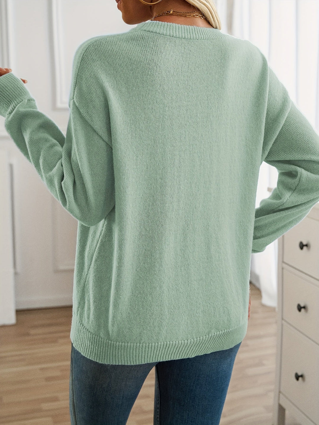 Edith - Long Sleeve Crew Neck Sweater