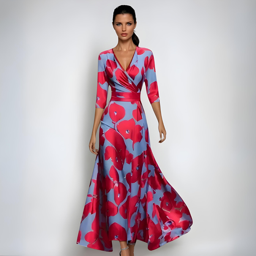 Ophelia - Sophisticated Floral Dress for Unshakeable Confidence