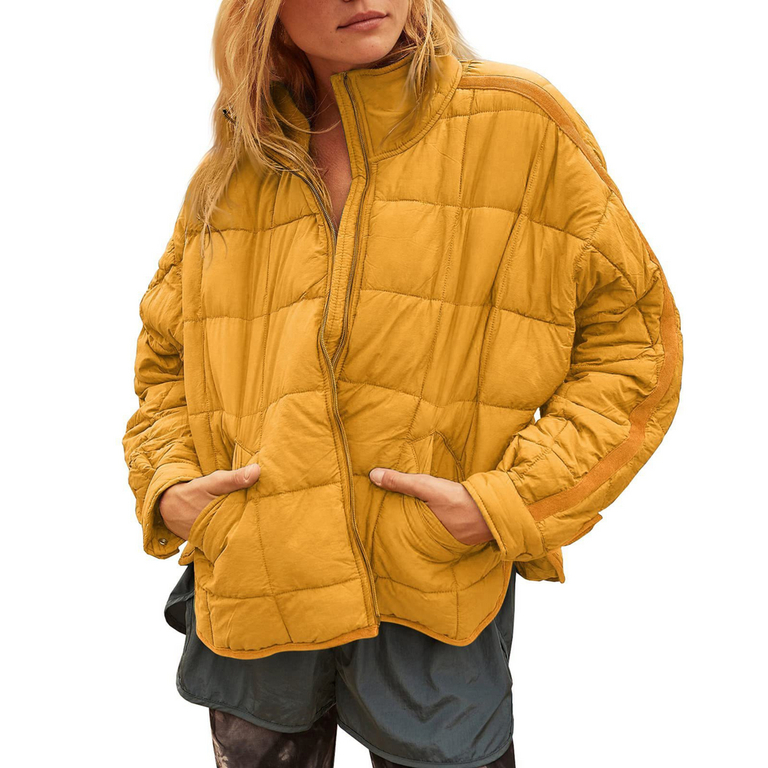 Charlotte - Lightweight Compact Zip Puffer Jacket