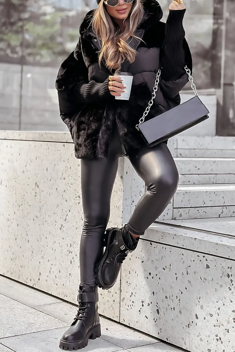 Helena - Luxurious Modern Hooded Bomber Jacket