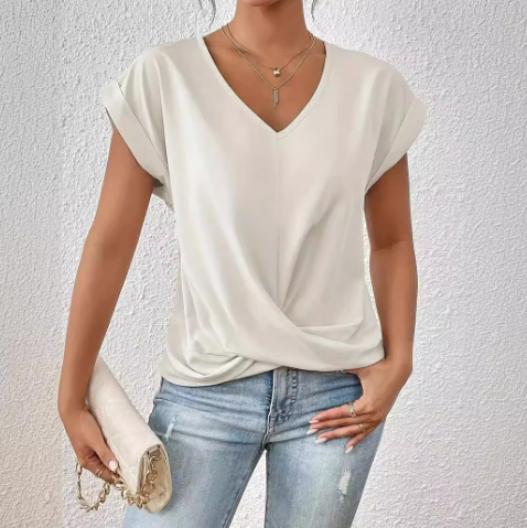Harperlyn - Cozy V-Neck Casual Tee