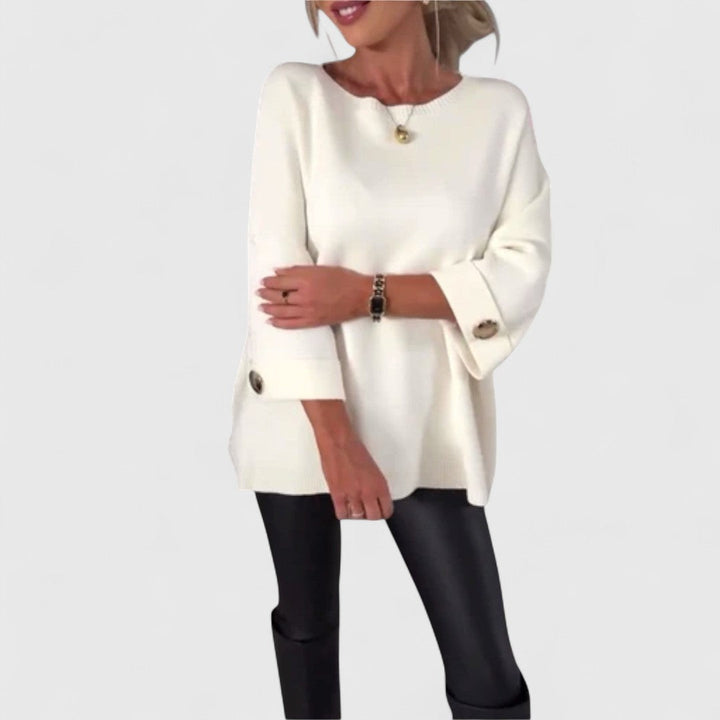 Leah - Elegant Knit Blouse