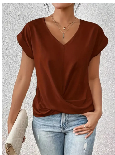 Harperlyn - Cozy V-Neck Casual Tee