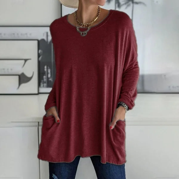 Bryony - Relaxed Long Sleeve Top