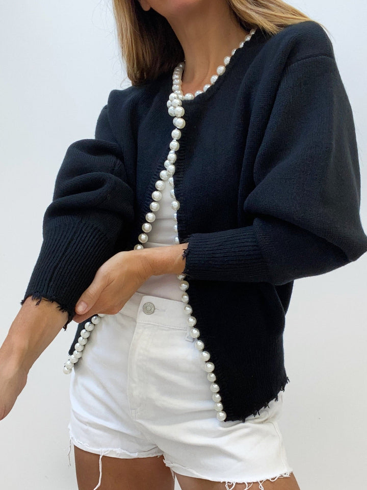 Pippa - Chic Pearl Cardigan