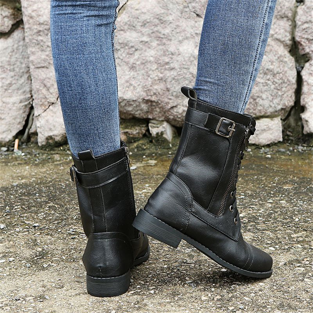 Whitney - Toe Side Zipper Orthopedic Boots