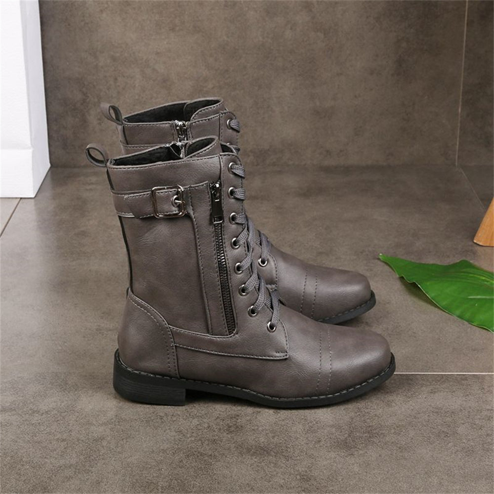 Whitney - Toe Side Zipper Orthopedic Boots