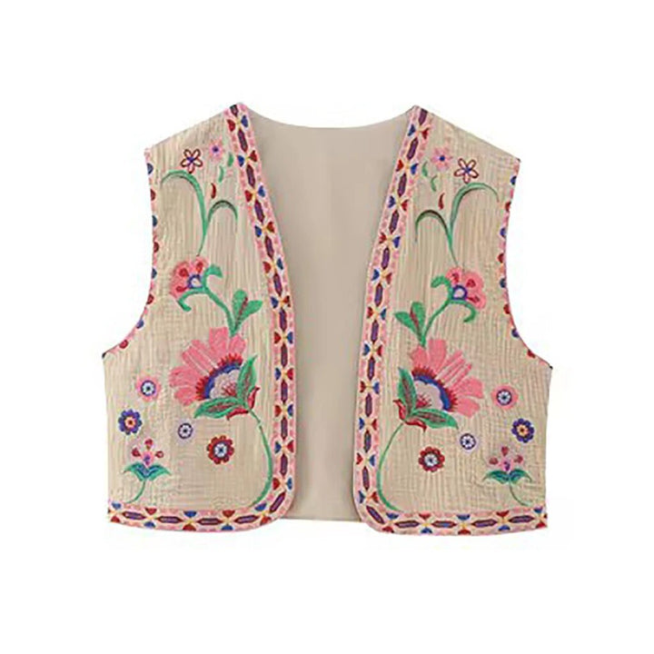 Amelia - Vintage Embroidered Boho Vest