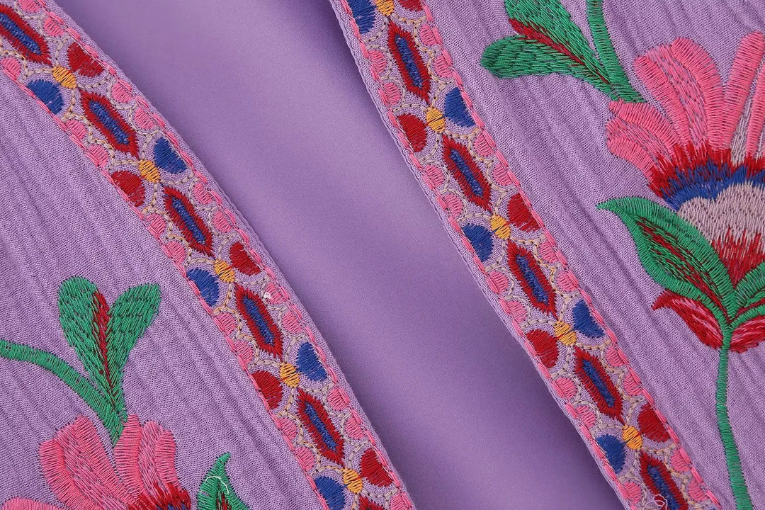 Amelia - Vintage Embroidered Boho Vest