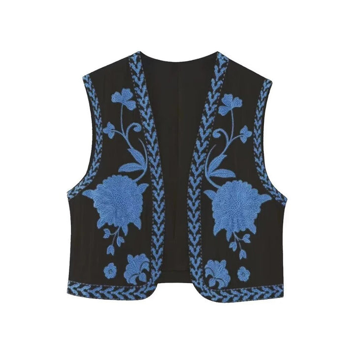 Amelia - Vintage Embroidered Boho Vest