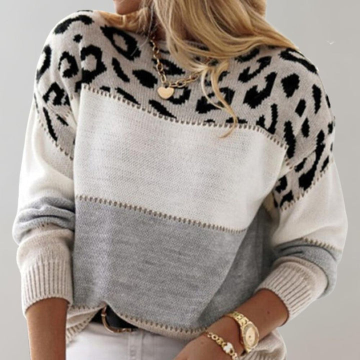 Leona - Leopard Print Casual Jumper
