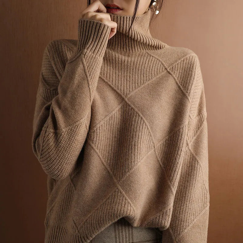 Corinne - Chunky Roll Neck Jumper
