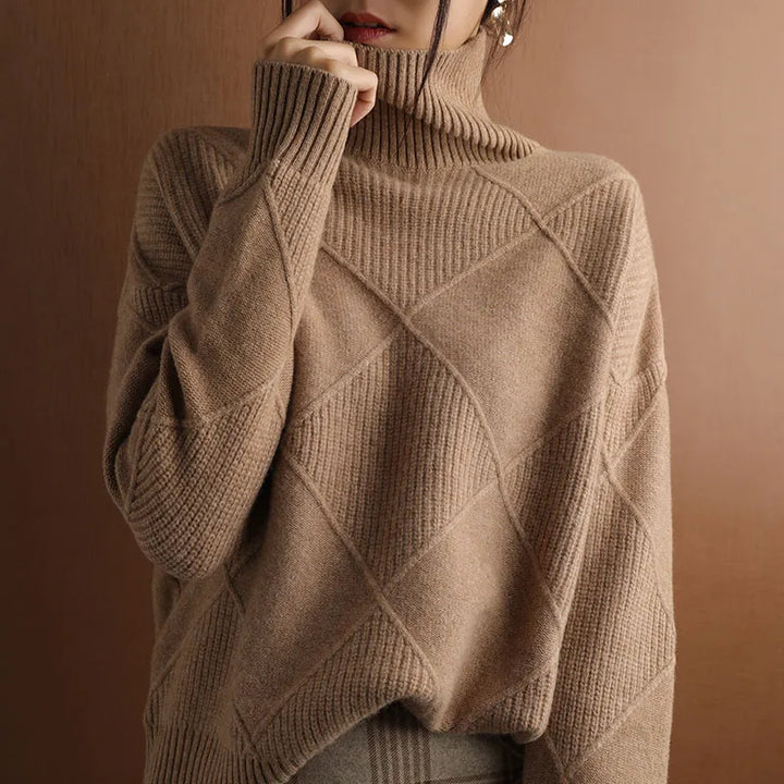 Corinne - Chunky Roll Neck Jumper