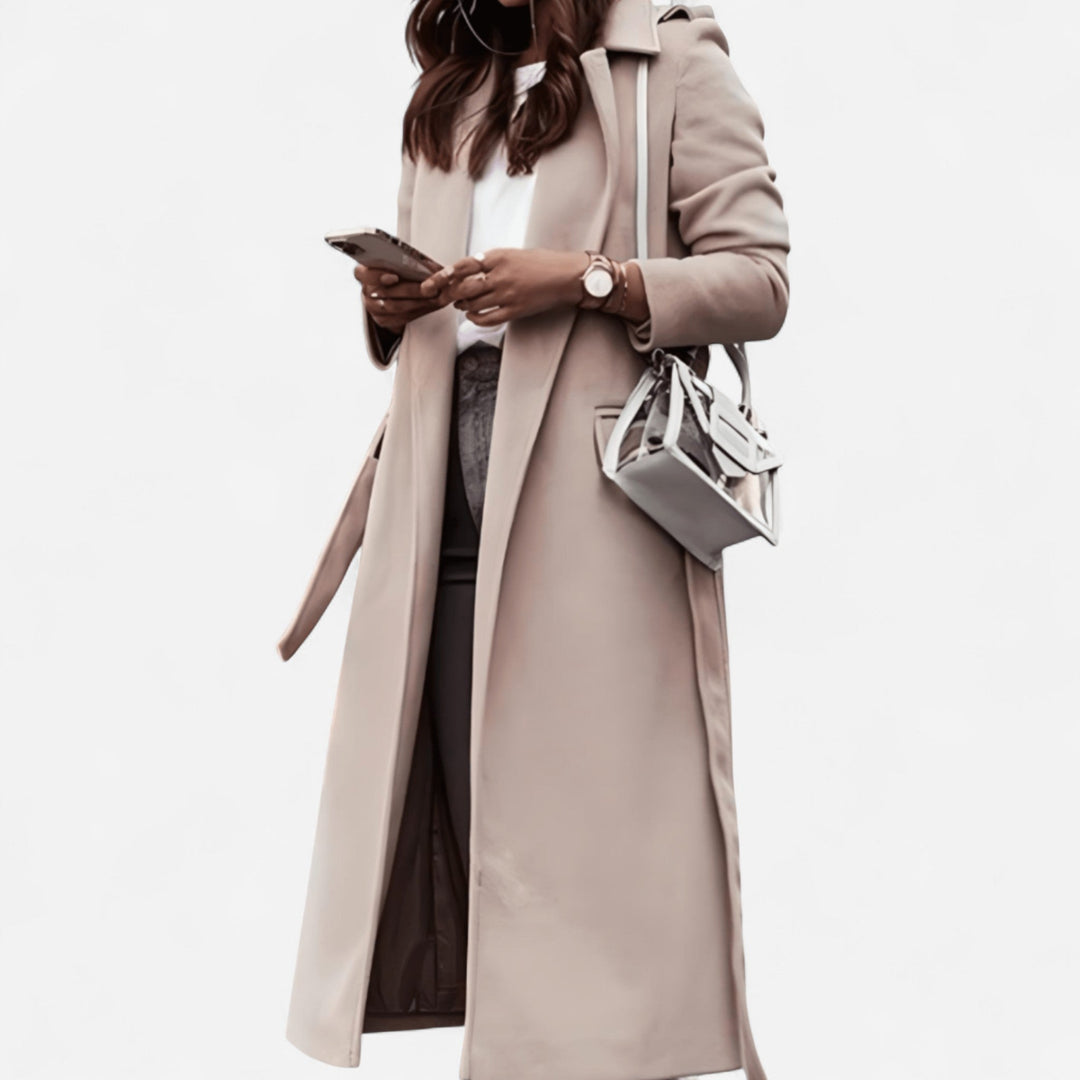 Ophelia - Long Wool-Blend Coat Timeless Elegance and Style