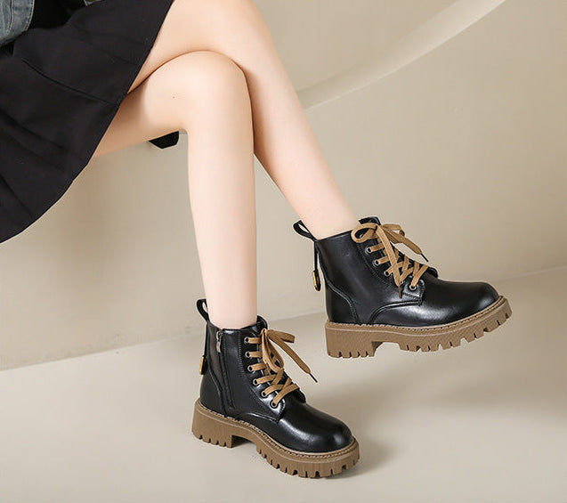 Helena - Lined Combat Boots