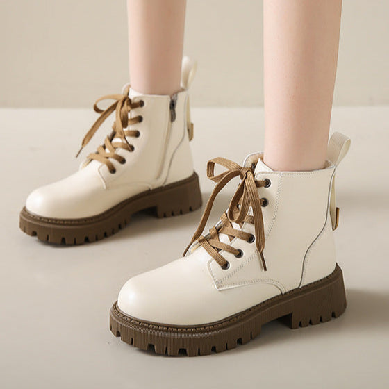 Helena - Lined Combat Boots