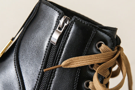 Helena - Lined Combat Boots