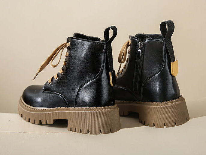 Helena - Lined Combat Boots