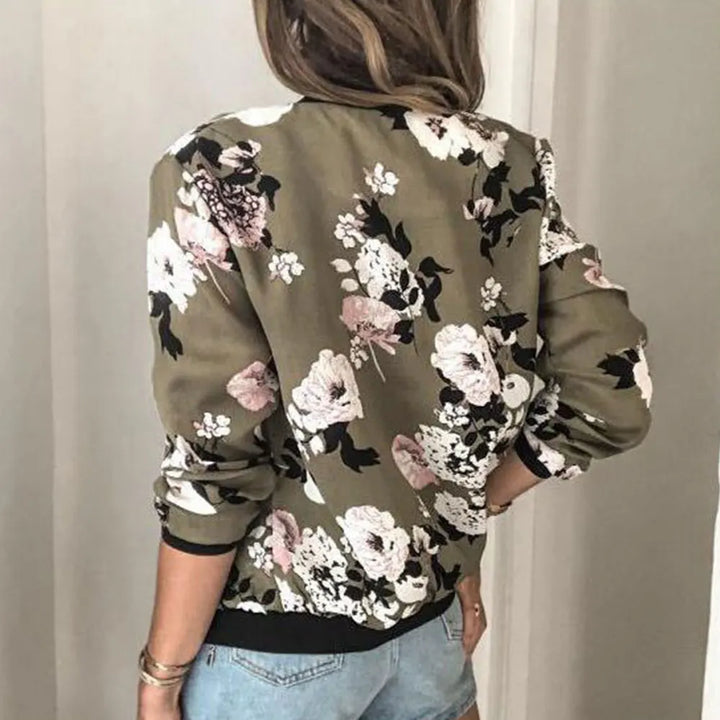 Aria - Bomber jacket with trendy floral print